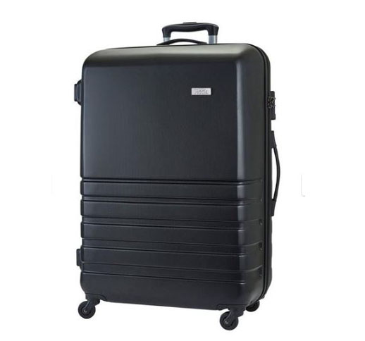 Rock Byron Luggage Large 74cm Hardshell 4 Wheel Suitcase TSA Lock - Black