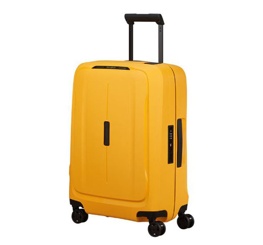 Samsonite Essens TSA Lock 4 Wheel Spinner Hardsided Cabin Case 55cm - Radiant Yellow 