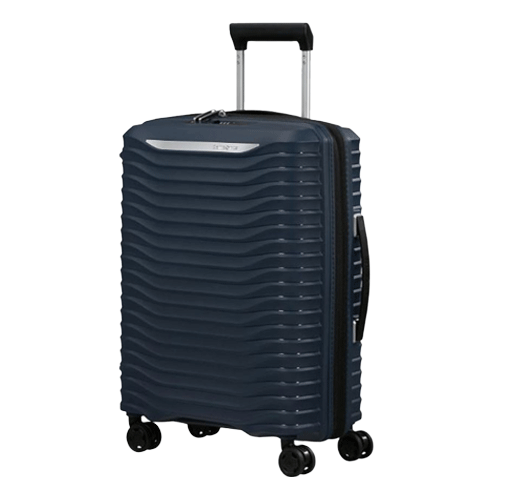 Samsonite Upscape 4-Wheel Hardside Luggage, Expandable Blue Nights Cabin Suitcase 55cm