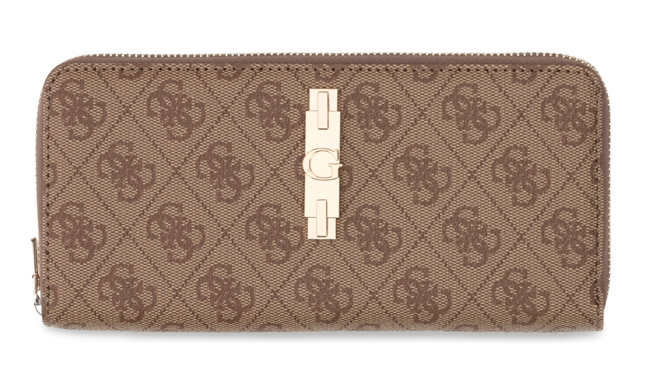 GUESS Yvonne Logo SLG Purse Latte