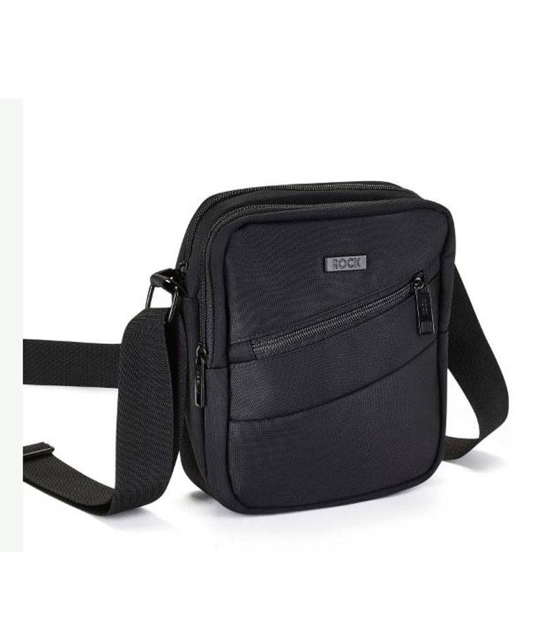Rock Platinum Shoulder Bag / Crossbody Bag 8” Tablet Bag Black - Boros Bags