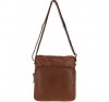 Unisex Michigan Leather Body Bag Tan Ashwood Crossbody Bag