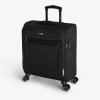 Skyflite Virage 4 Double Spinner Wheel TSA Lock Softsided Cabin Case British Airways Approved Max Size 56 x 45 x 25cm - Black