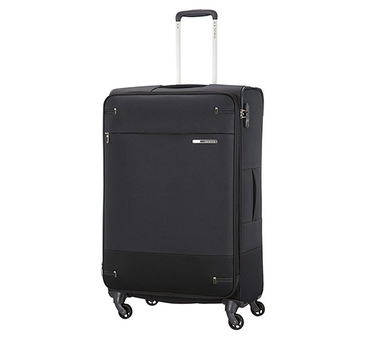 Samsonite 4 Wheels Spinner Large Softside Expandable Suitcase Black, Samsonite Base Boost Luggage 78cm 10% Off