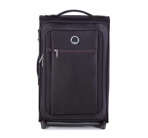 Delsey Pin Up 5 Black Softsided Large Suitcase, 4 Wheels Cabin Luggage 78CM