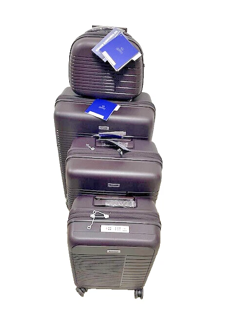 Summit 4 Piece Luggage Set Chocolate Brown- PP2303T4